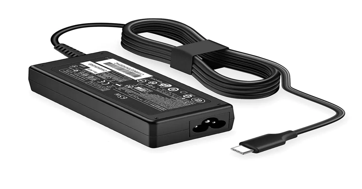 hp laptop charger 65w type c